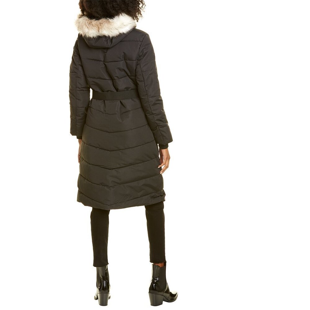 NOIZE CAPRI BELTED LONG PARKA - Picture 2 of 6